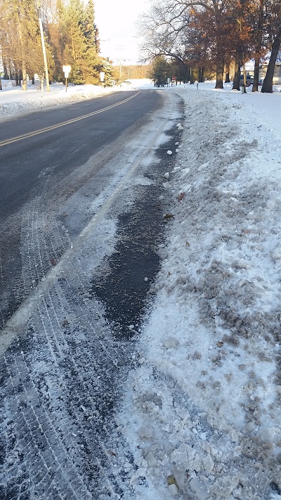 Asphalt in Winter