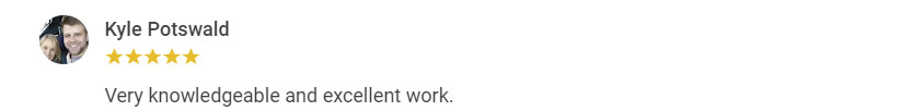 Seal King Customer Google My Business Review from 06/11/2022